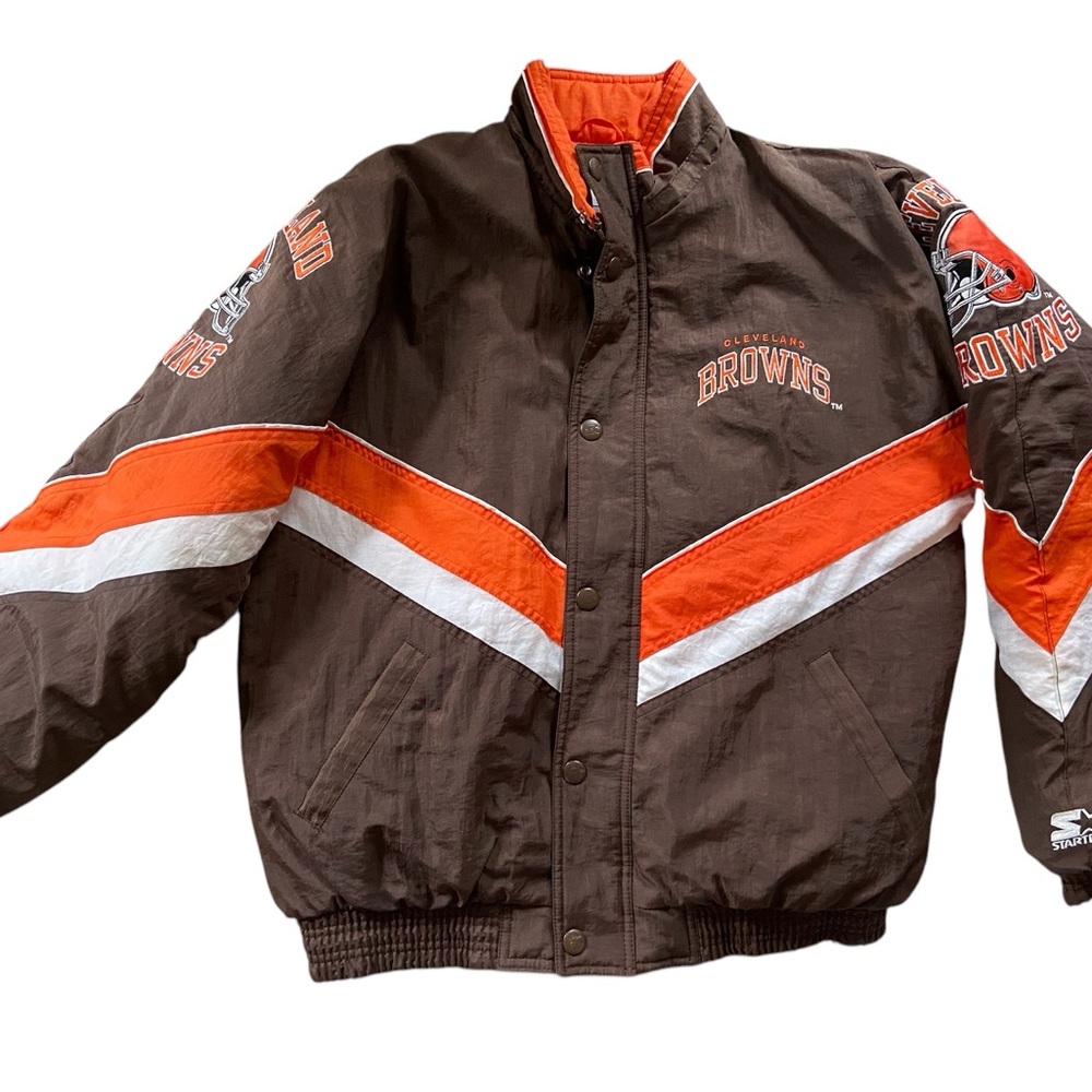 Brown and Orange Cleveland Browns Jacket